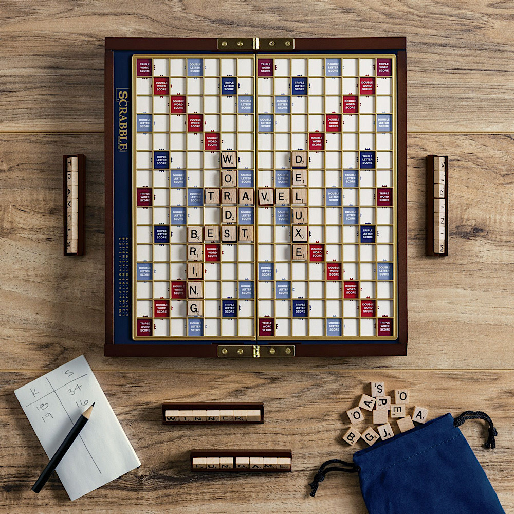 WS Game Company Scrabble Deluxe Travel Edition