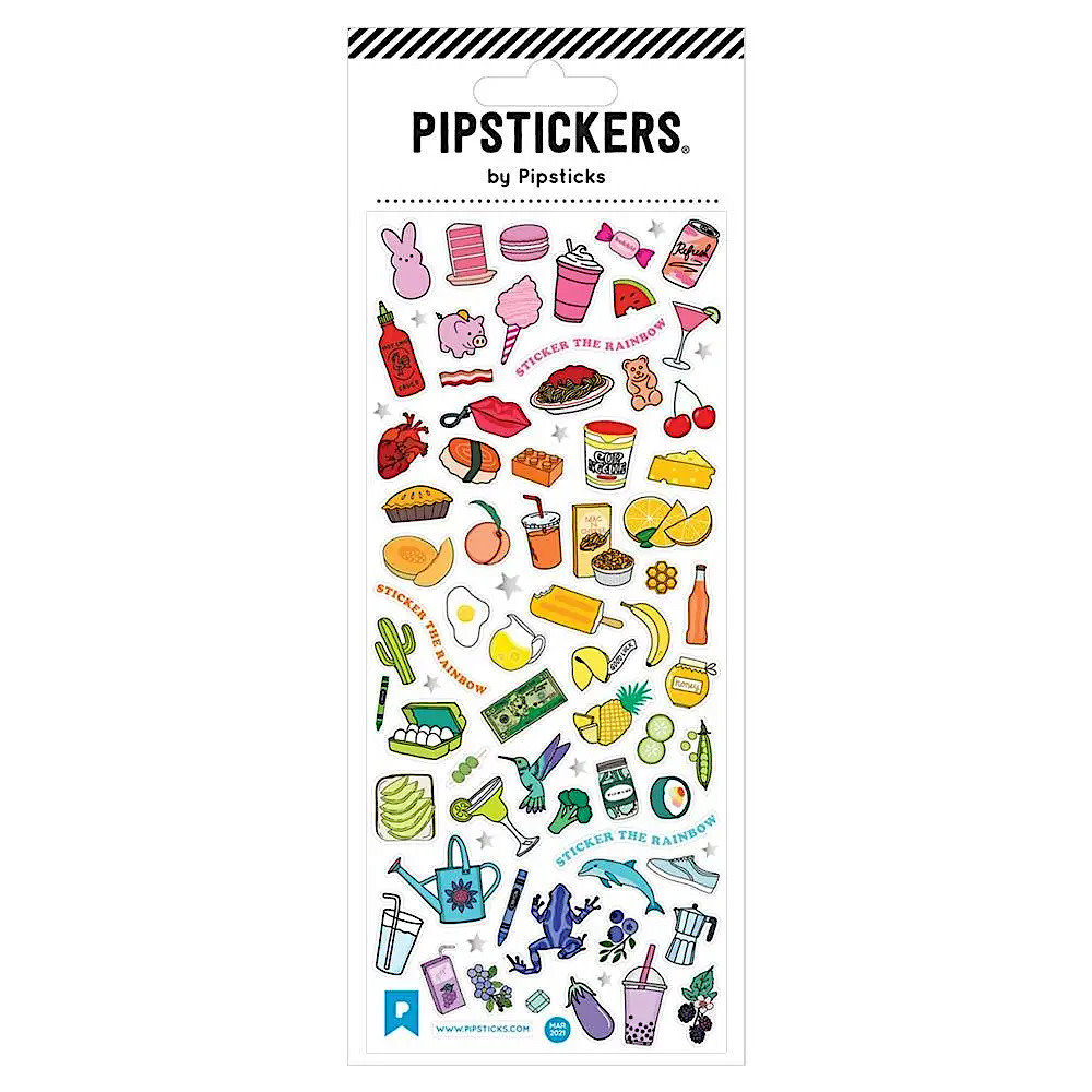 Pipsticks Pipsticks Sticker Sheet - The Rainbow