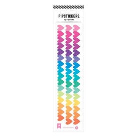 Pipsticks Pipsticks Fuzzy Sticker Sheet - Rainbow Hearts