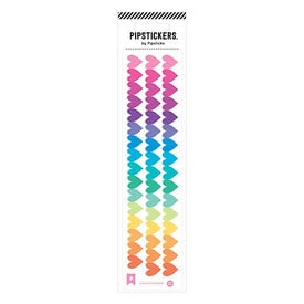 Pipsticks Pipsticks - Fuzzy Stickers - Rainbow Hearts