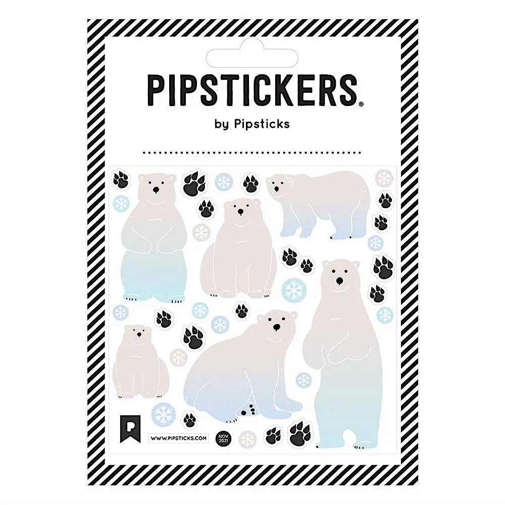 Pipsticks Pipsticks - Fuzzy Polar Bears Stickers
