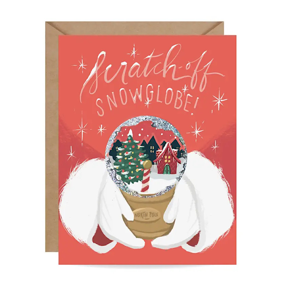 Inklings Paperie Inklings Paperie - Scratch-Off Card - North Pole Snow Globe
