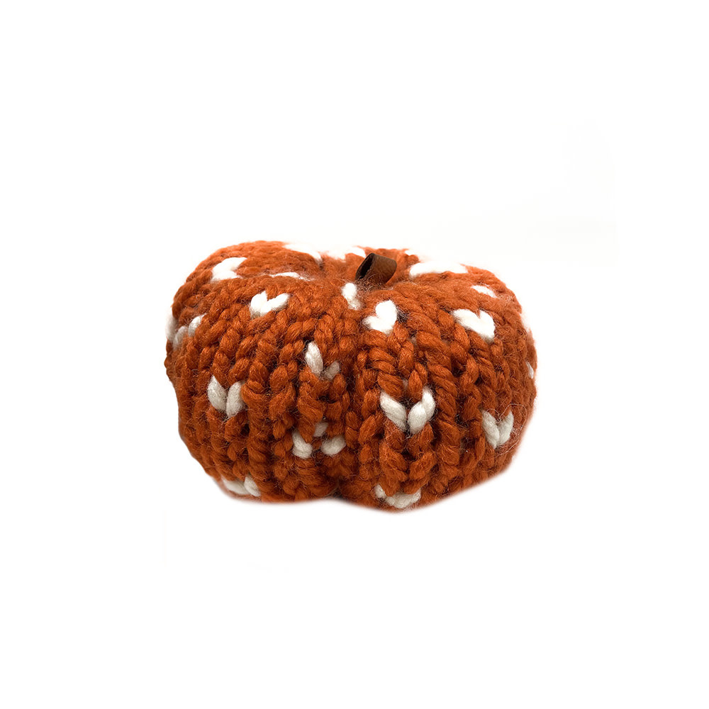 S. Lynch Fair Isle Chunky Knit Pumpkin - Orange