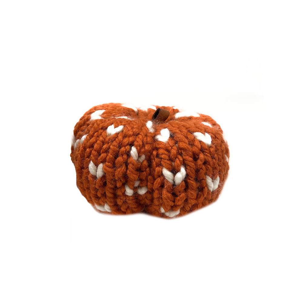 S. Lynch Knitwear S. Lynch Fair Isle Chunky Knit Pumpkin - Orange