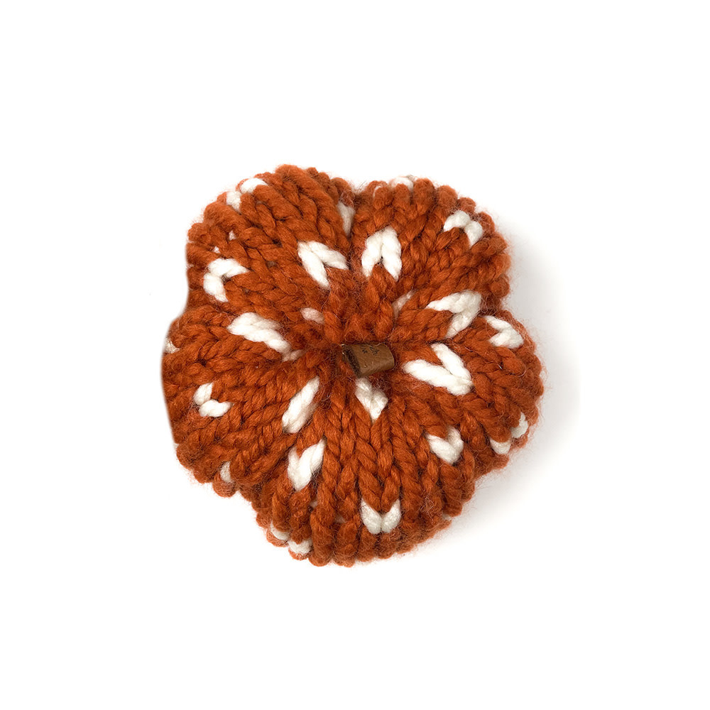 S. Lynch Fair Isle Chunky Knit Pumpkin - Orange
