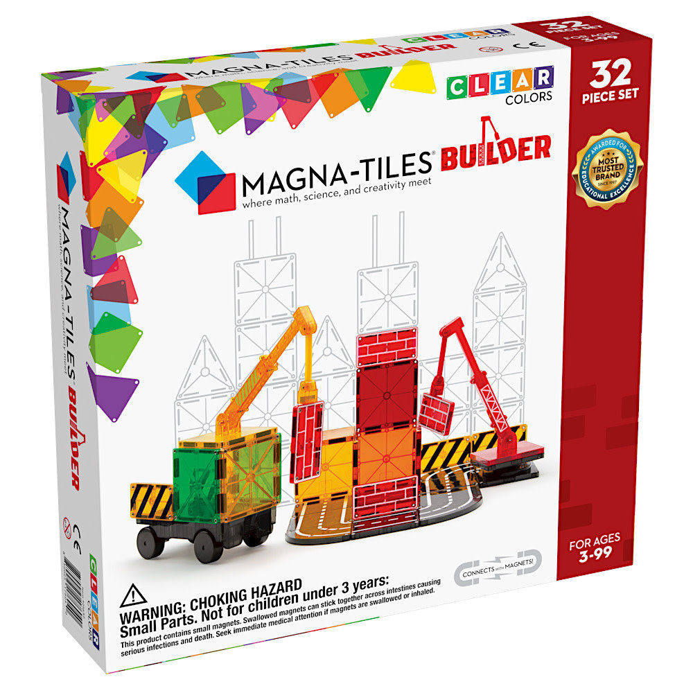 Magna-Tiles Magna-Tiles Builder Colors 32 Piece Set