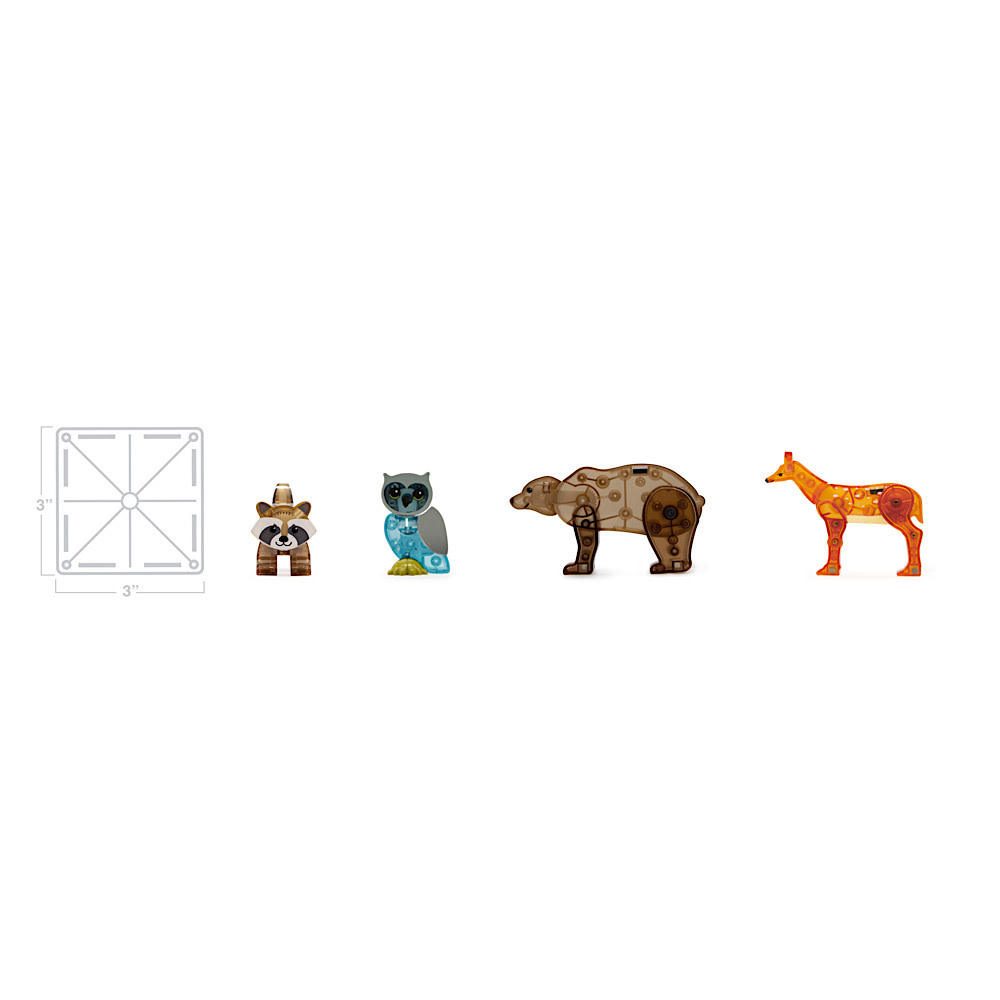 Magna-Tiles 25 Piece Set - Forest Animals