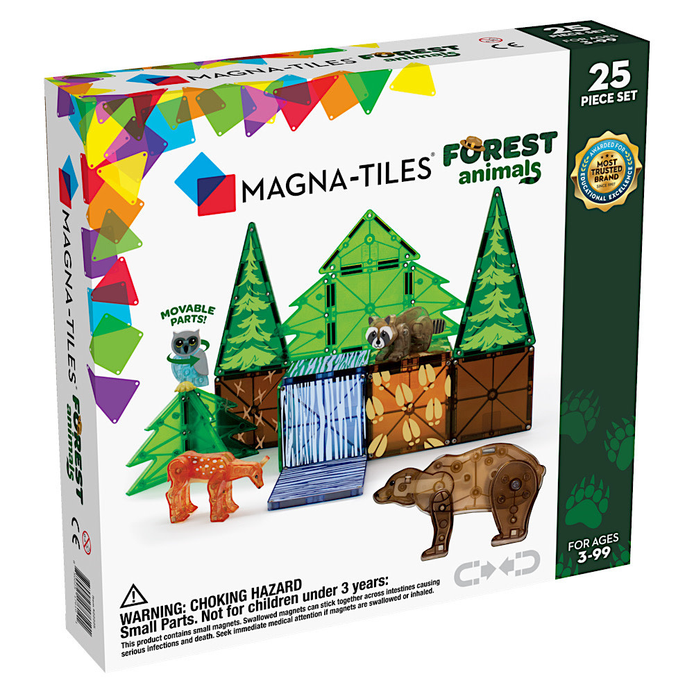 Magna-Tiles 25 Piece Set - Forest Animals