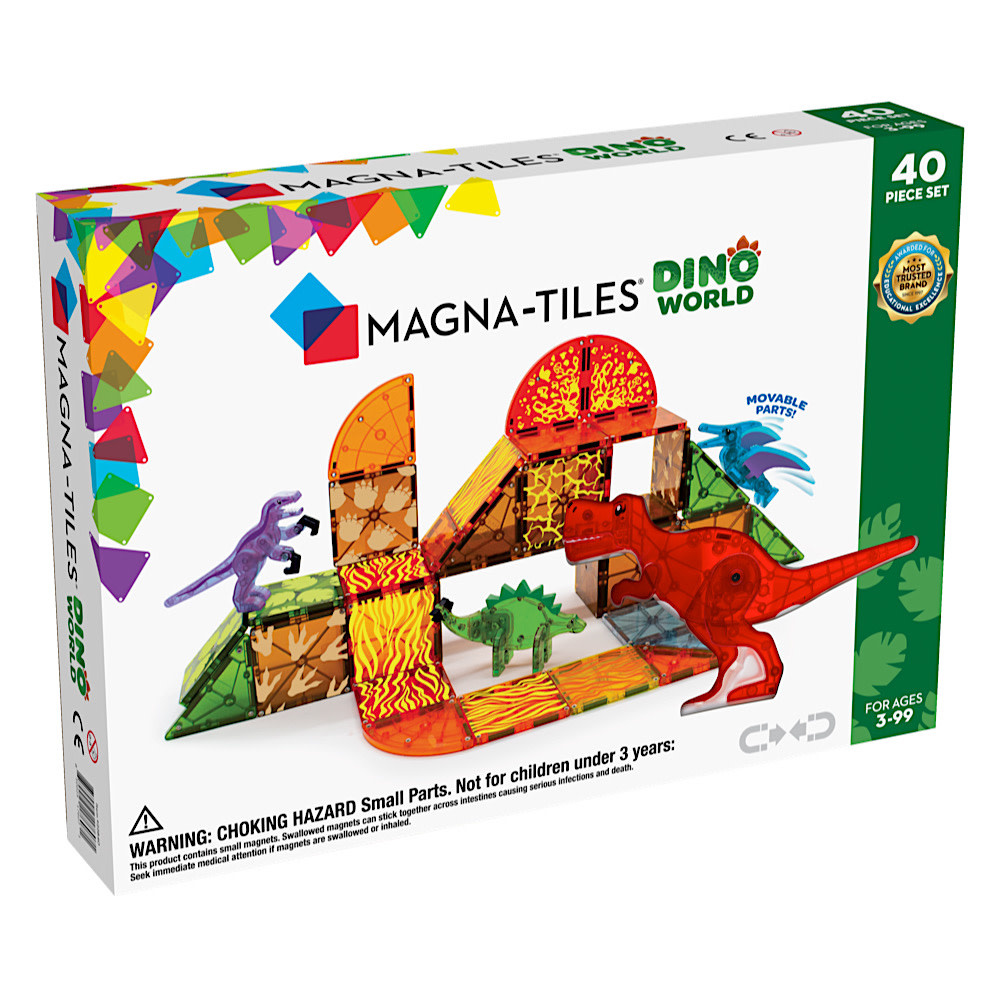 Magna-Tiles Magna-tiles Dino World - 40 Piece Set