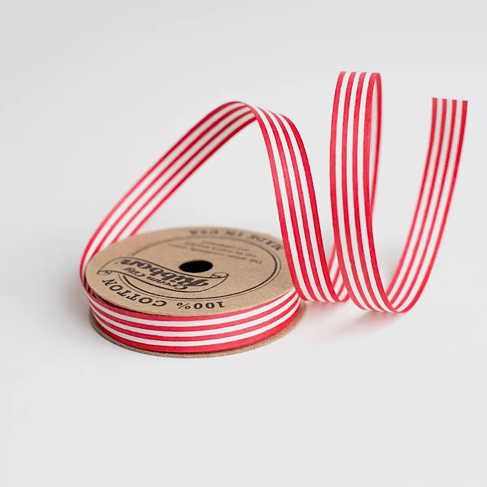 Wrappily Eco Gift Wrap Co. Wrappily Eco Gift Wrap Curling Ribbon - Red/White