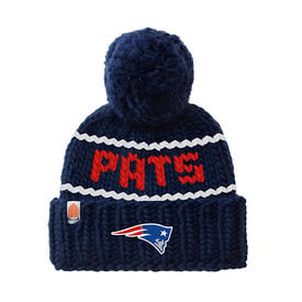 The Pats Beanie with Yarn Pom Pom, Patriots Beanie