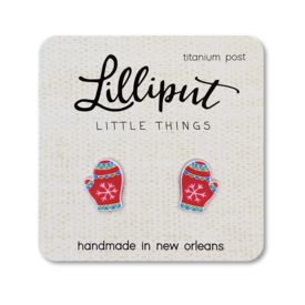 Lilliput Little Things Lilliput Little Things Earrings - Christmas Mittens