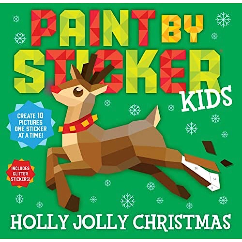 Workman Publishing Company Paint By Sticker - Holly Jolly Christmas