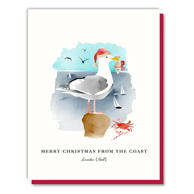 Driscoll Design Driscoll Design - Christmas Seagull Box Set of 8 Cards
