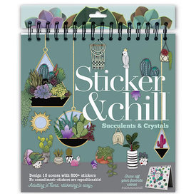 Kid O Products Stickers & Chill - Succulents & Crystals