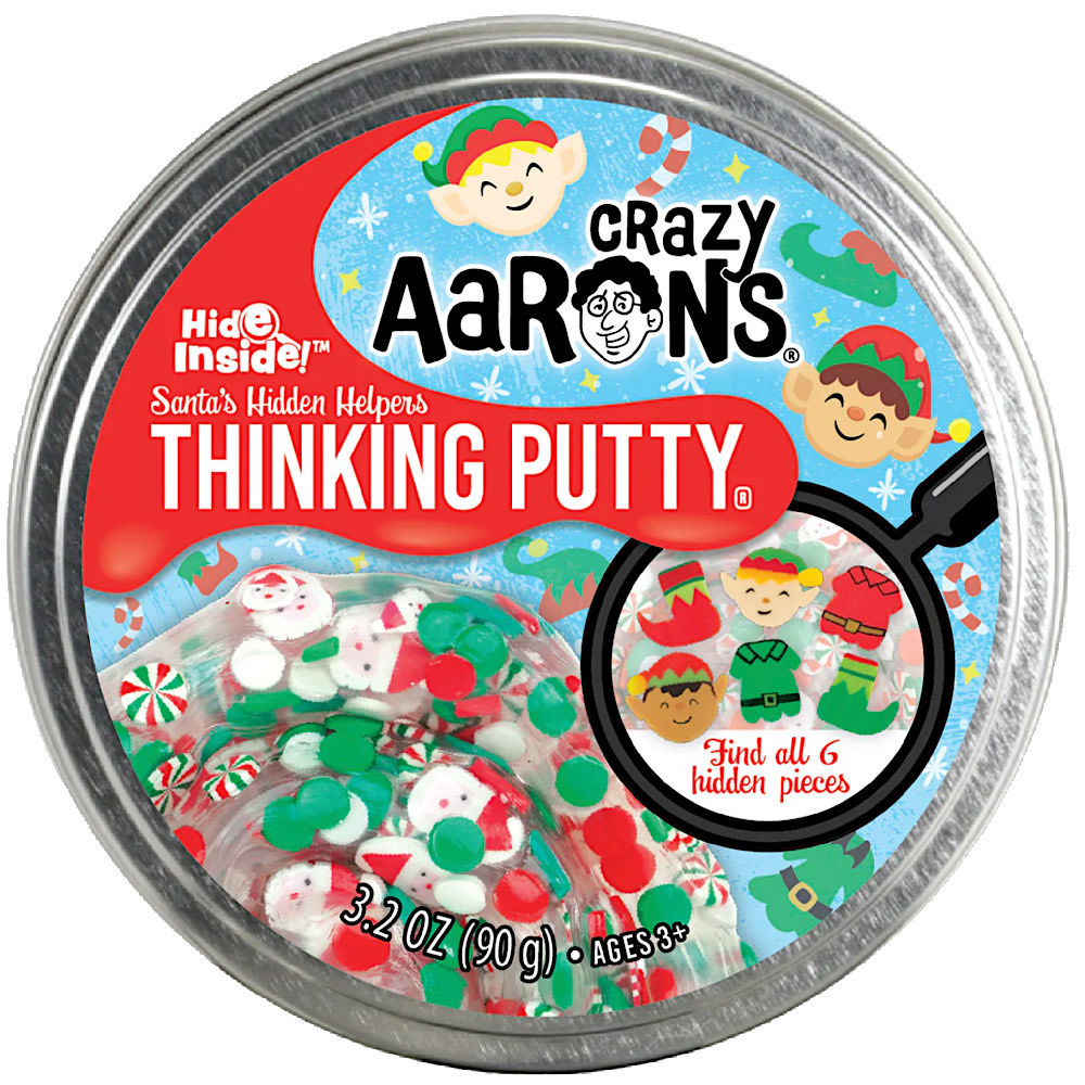 Crazy Aaron's Thinking Putty Hide Inside - 4" - Santa's Hidden Helper