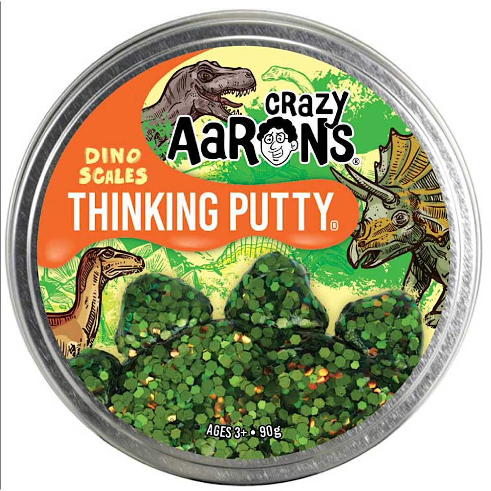 Crazy Aaron's Thinking Putty - 4" - Dino Scales
