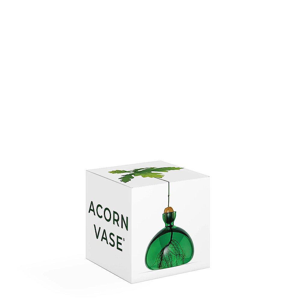 ILEX Studios Acorn Vase - Emerald Green