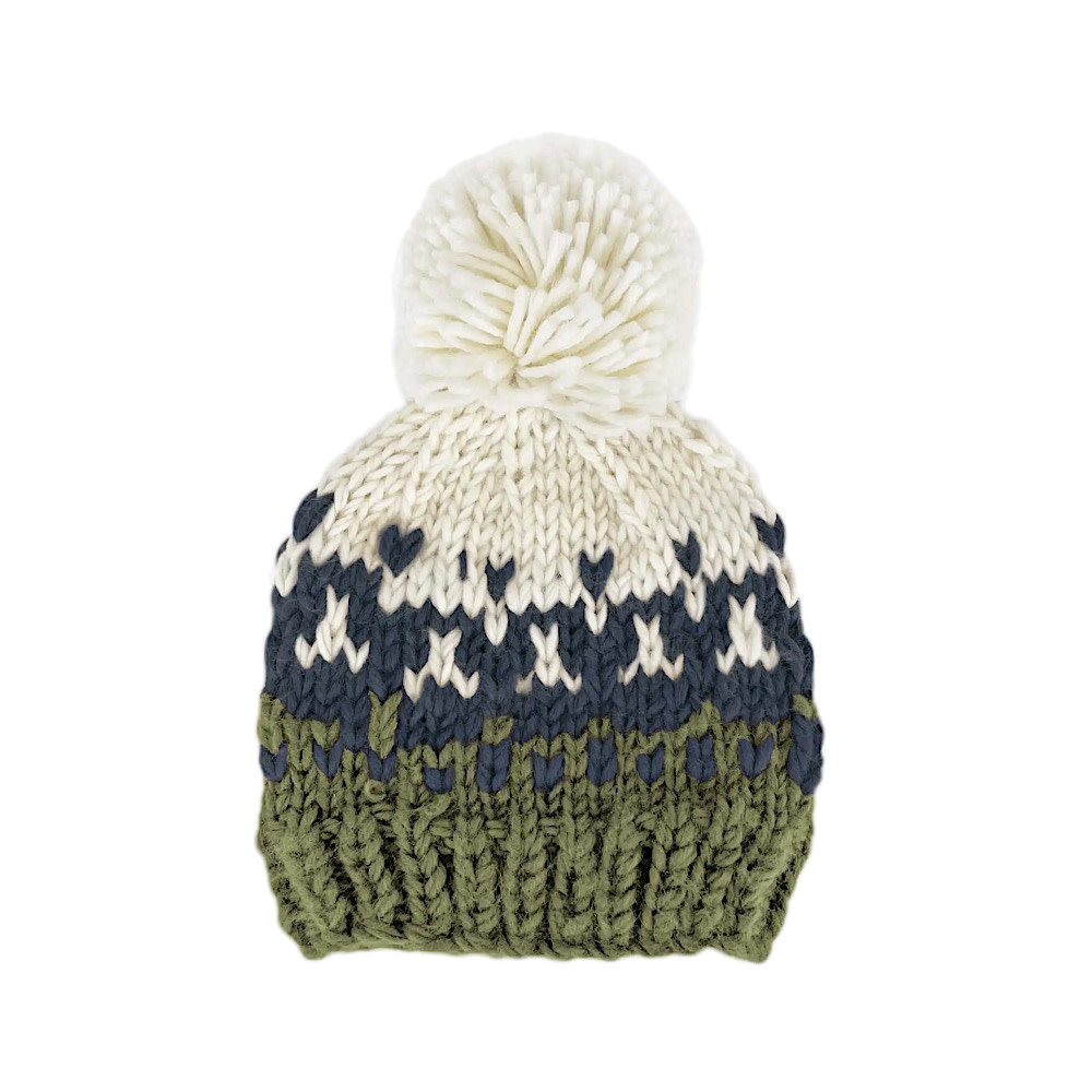 The Blueberry Hill Baby Nell Stripe Hat Navy