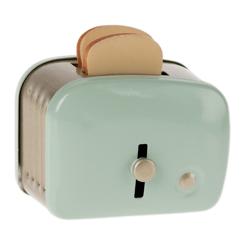 Maileg Miniature Toaster & Bread - Mint