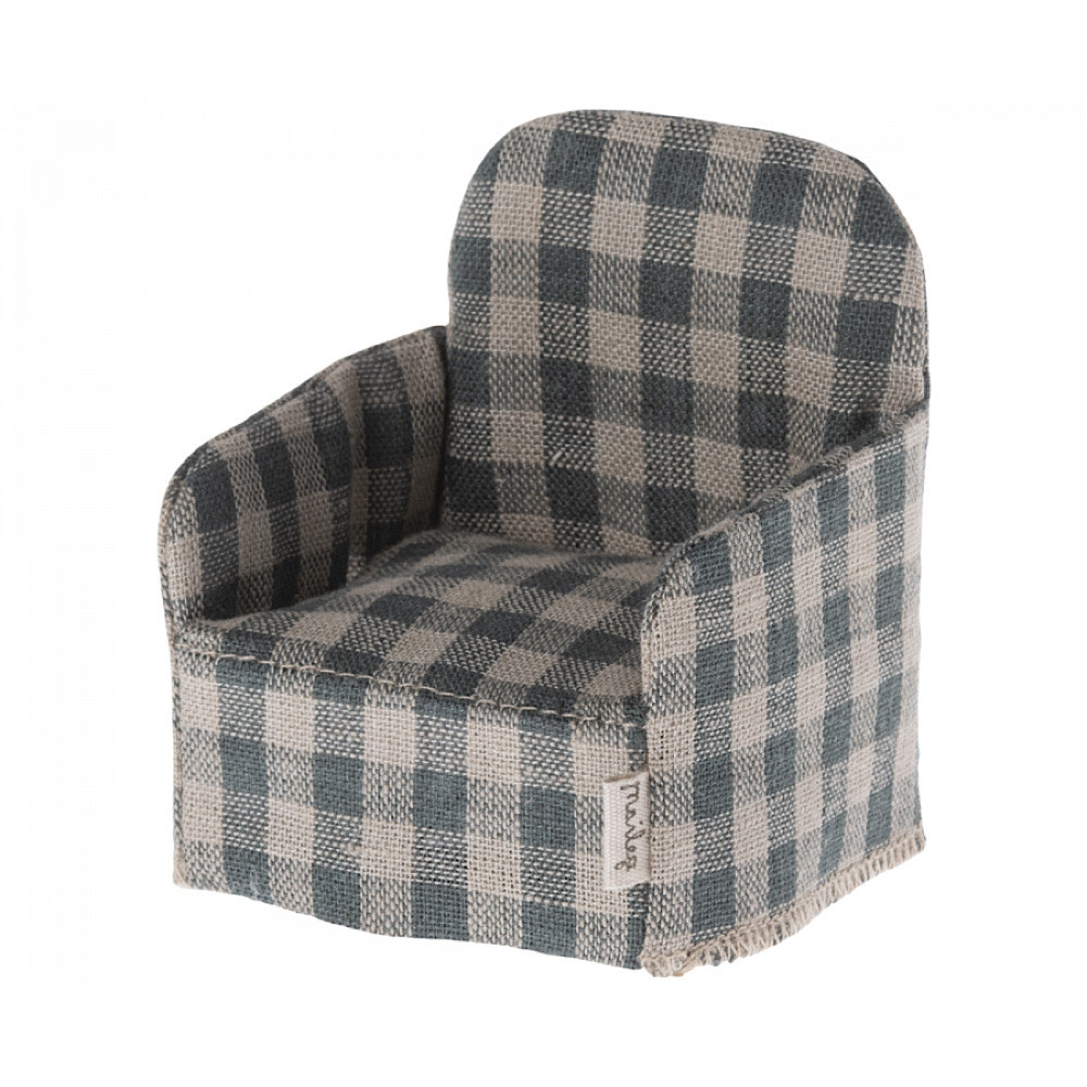 Maileg Mouse Chair - Green Linen