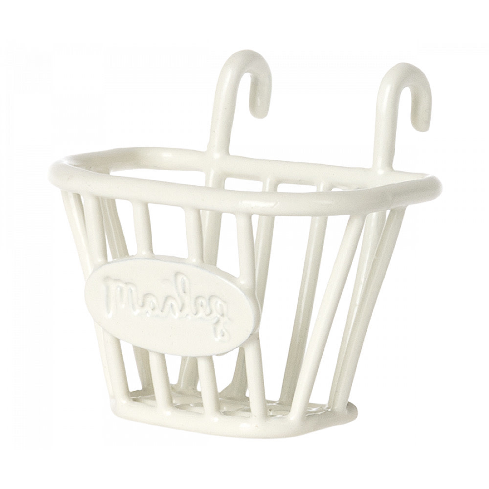 Maileg Maileg Mouse Tricycle Basket - White