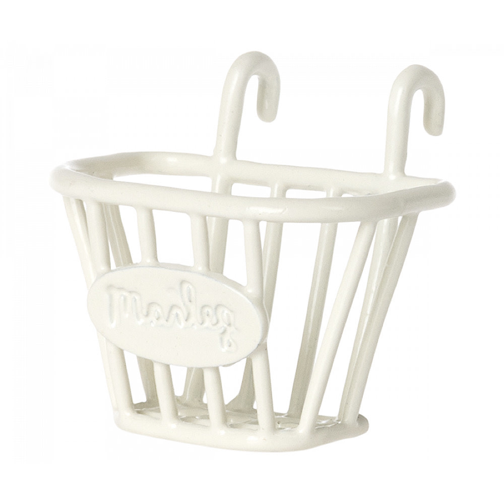 Maileg Mouse Tricycle Basket - White