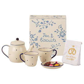 Maileg Maileg Tea and Biscuits for Two - Blue Dot