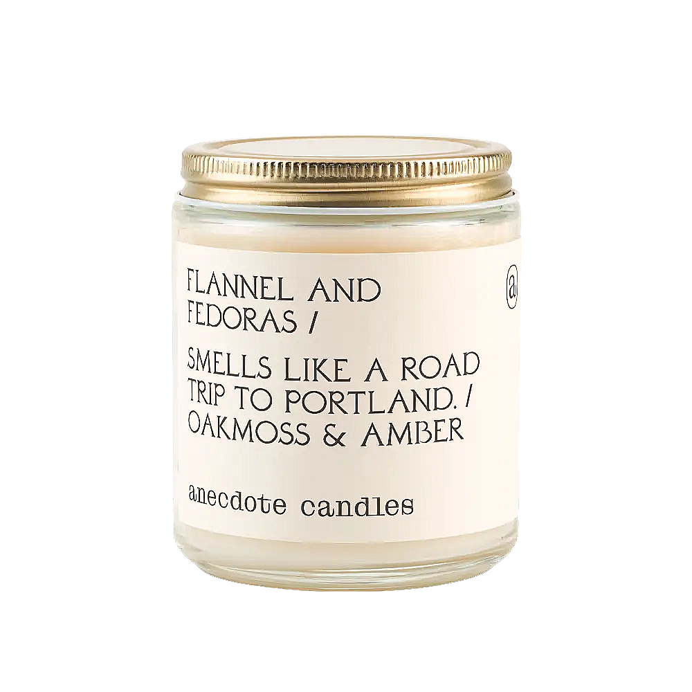 Anecdote Candles - 7.8oz Jar - Flannel & Fedoras