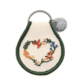 Three Potato Four Three Potato Four - Patch Keychain - Floral Wreath