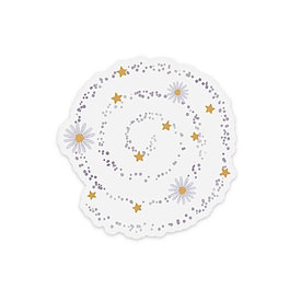 Elyse Breanne Design Elyse Breanne Design - Lavender Spiral Clear Sticker