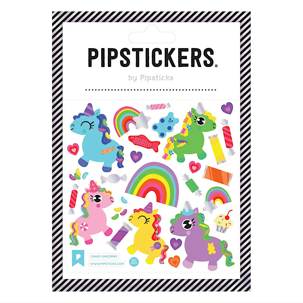 Pipsticks Pipsticks Sticker Sheet - Candy Unicorns