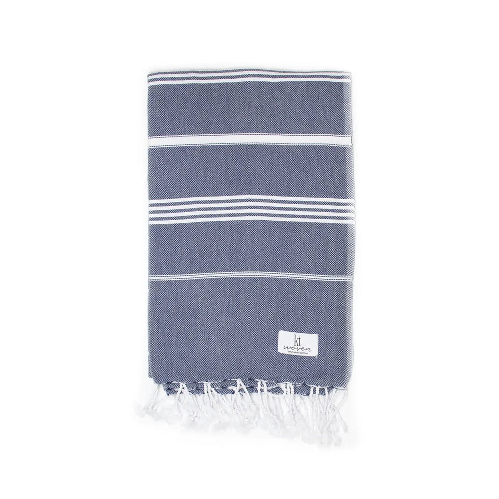 KT Woven - Classic Turkish Towel - Navy