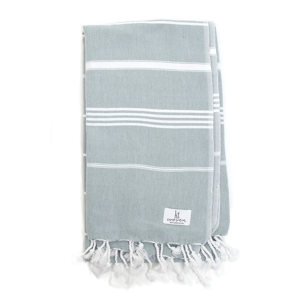 KT Woven - Classic Turkish Towel - Almond Green