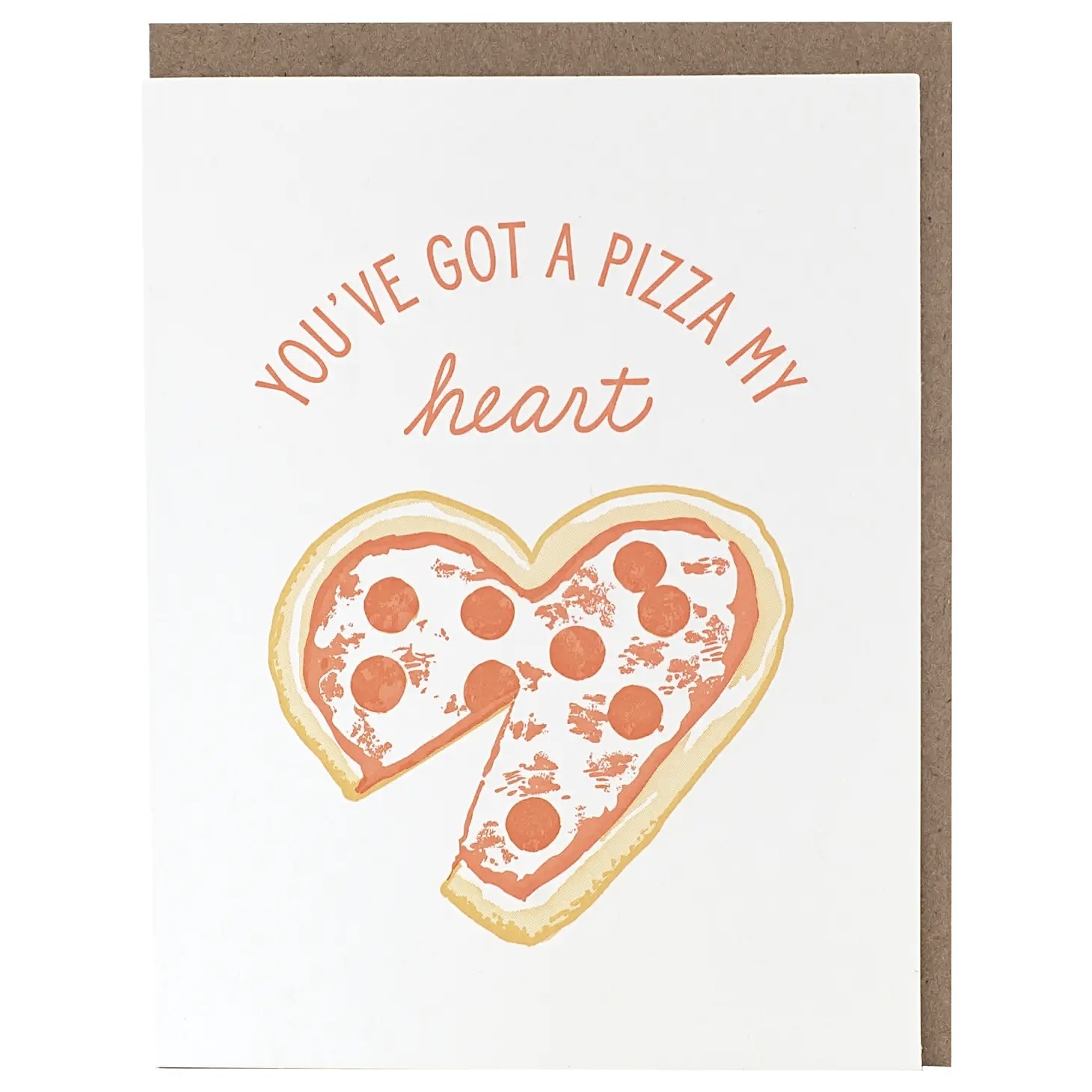 Smudge Ink Smudge Ink - Heart Pizza Card
