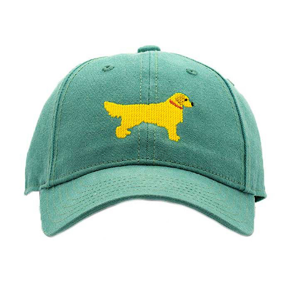 Harding Lane - Kids Baseball Hat - Golden Retriever - Moss Green