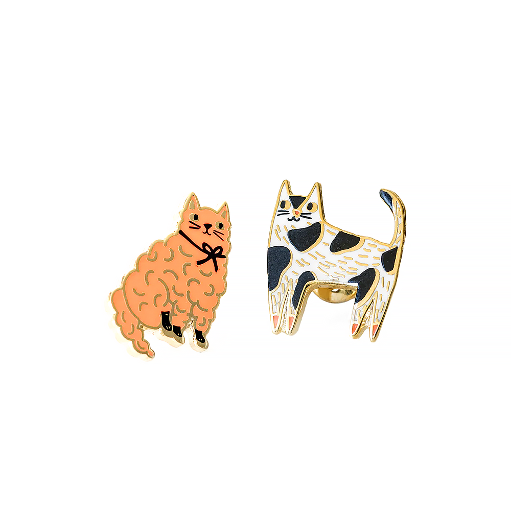 Yellow Owl Workshop Stud Earrings - Cats