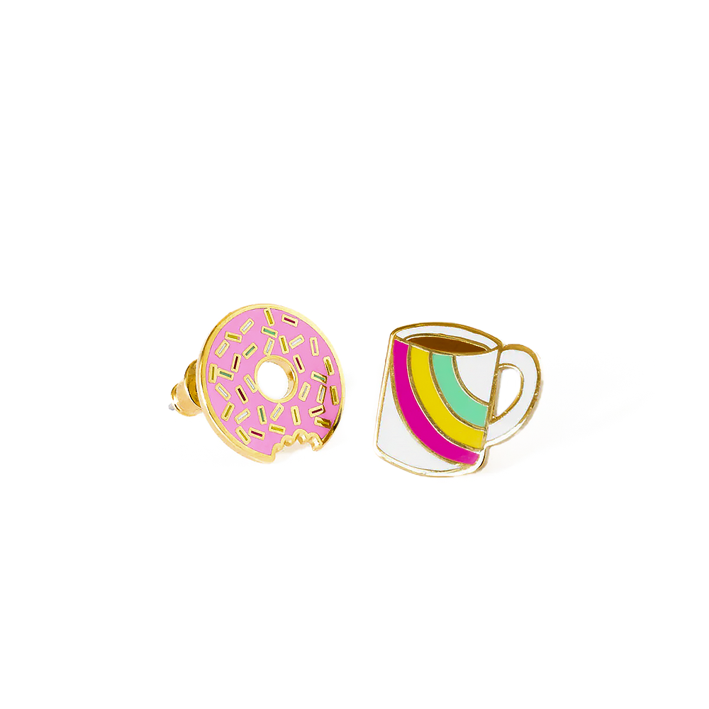 Yellow Owl Workshop Earrings - Coffee & Donuts