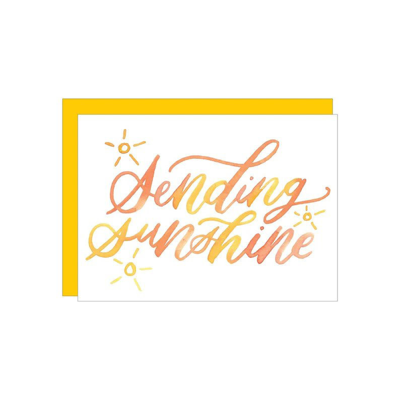 Katie Elizabeth Lettering + Design Katie Elizabeth Card - Sending Sunshine