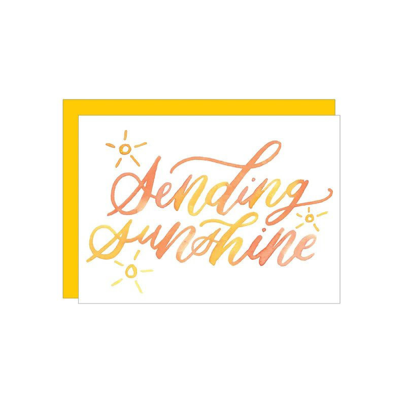 Katie Elizabeth Lettering + Design Katie Elizabeth - Sending Sunshine Card