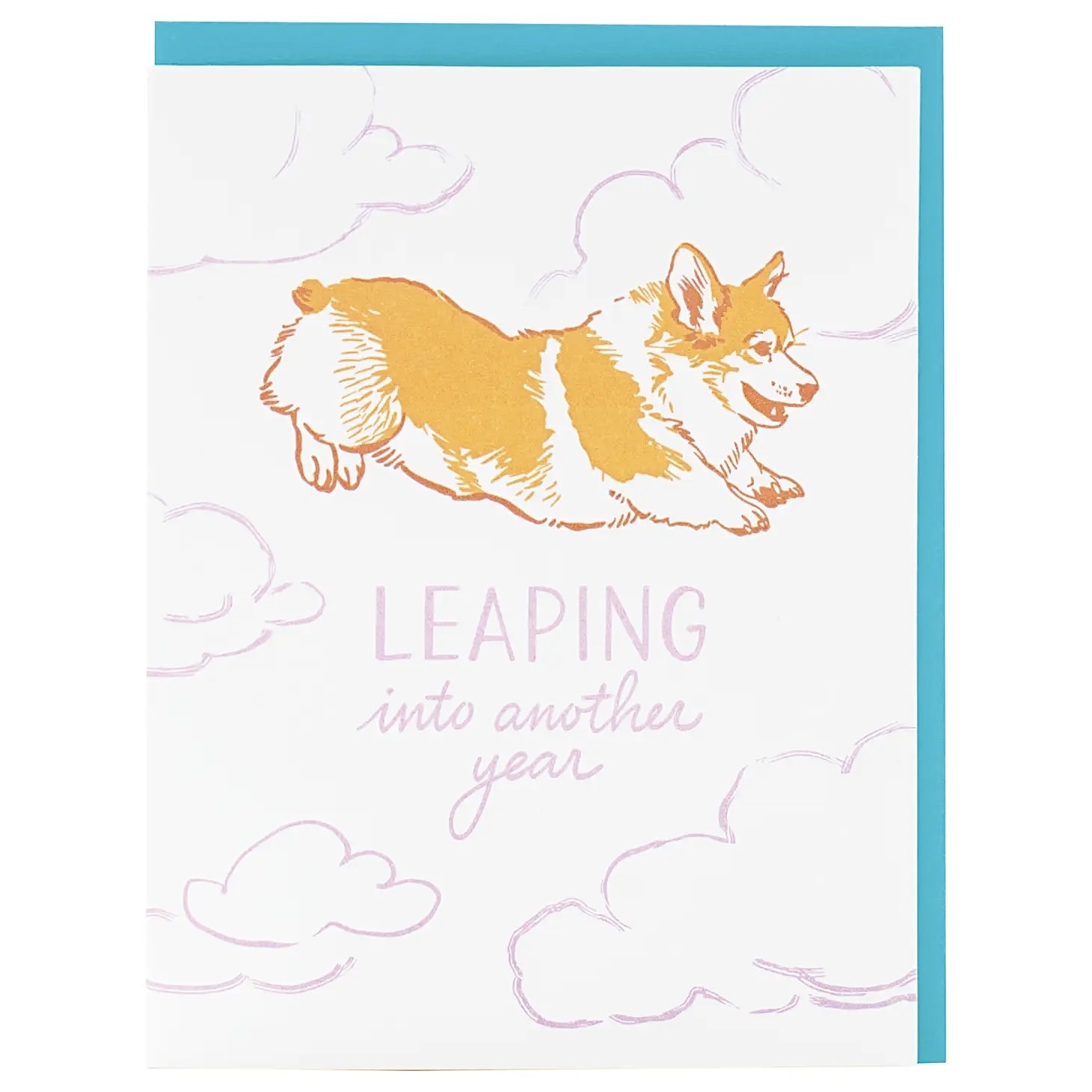 Smudge Ink Smudge Ink Card - Corgi Birthday