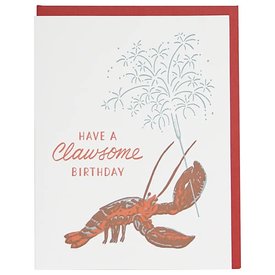 Smudge Ink Smudge Ink Card - Lobster Birthday