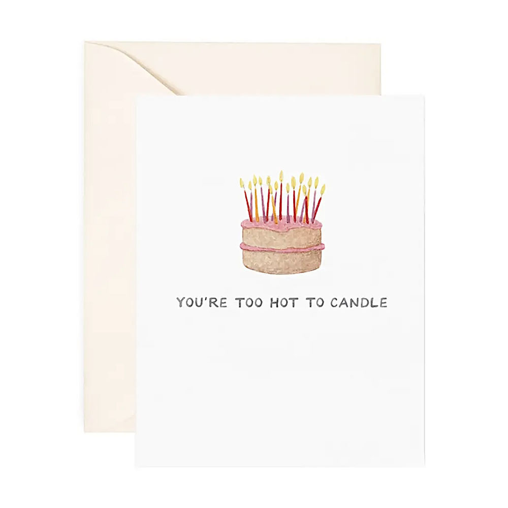 Amy Zhang - Too Hot To Candle Birthday Card