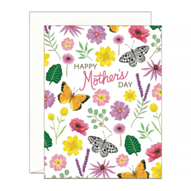 Yeppie Paper Yeppie Paper Card - Butterflies & Flowers Mothers Day