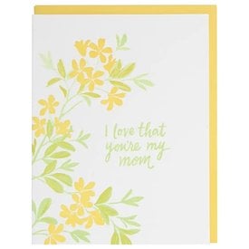 Smudge Ink Smudge Ink Card - Yellow Blossoms