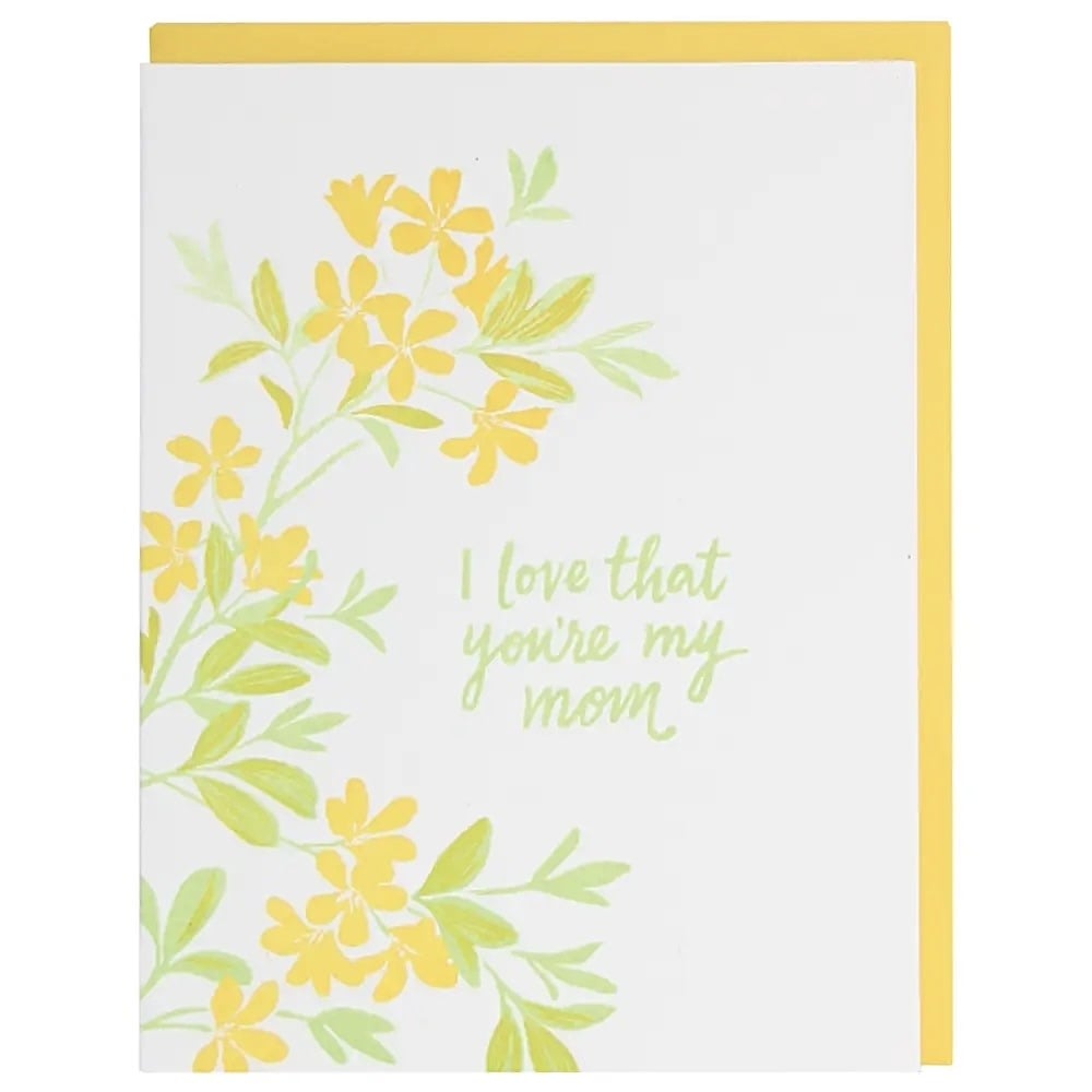 Smudge Ink Smudge Ink Card - Yellow Blossoms