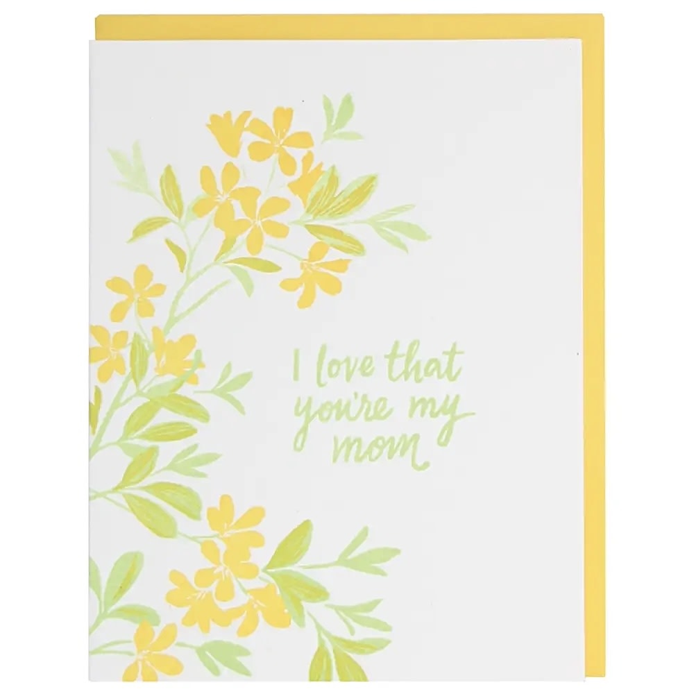 Smudge Ink - Yellow Blossoms Mothers Day Card