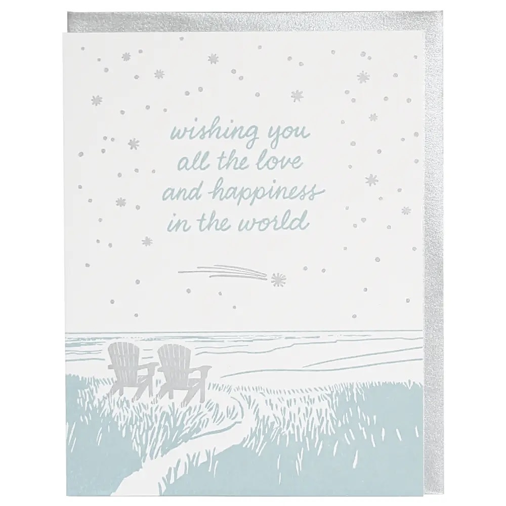 Smudge Ink Smudge Ink Card - Moonlit Adirondack Chairs