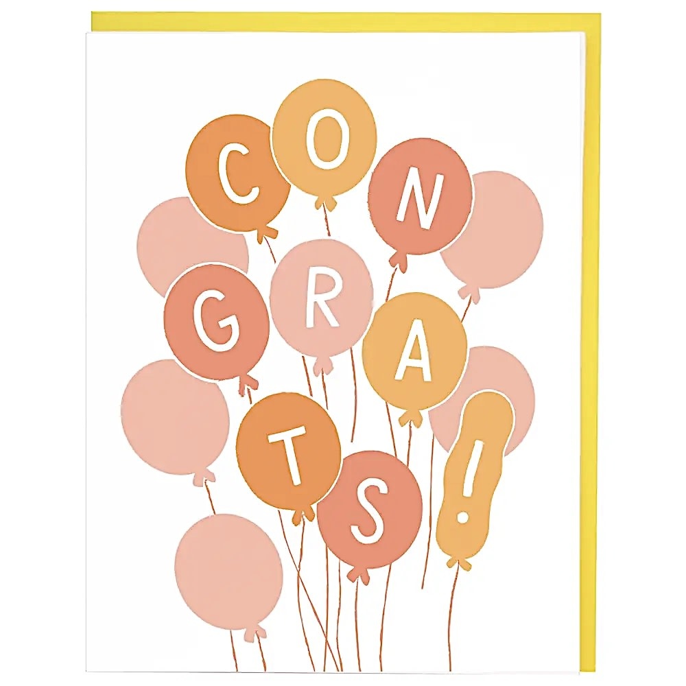 Smudge Ink Smudge Ink - Bunch of Balloons Congrats Card