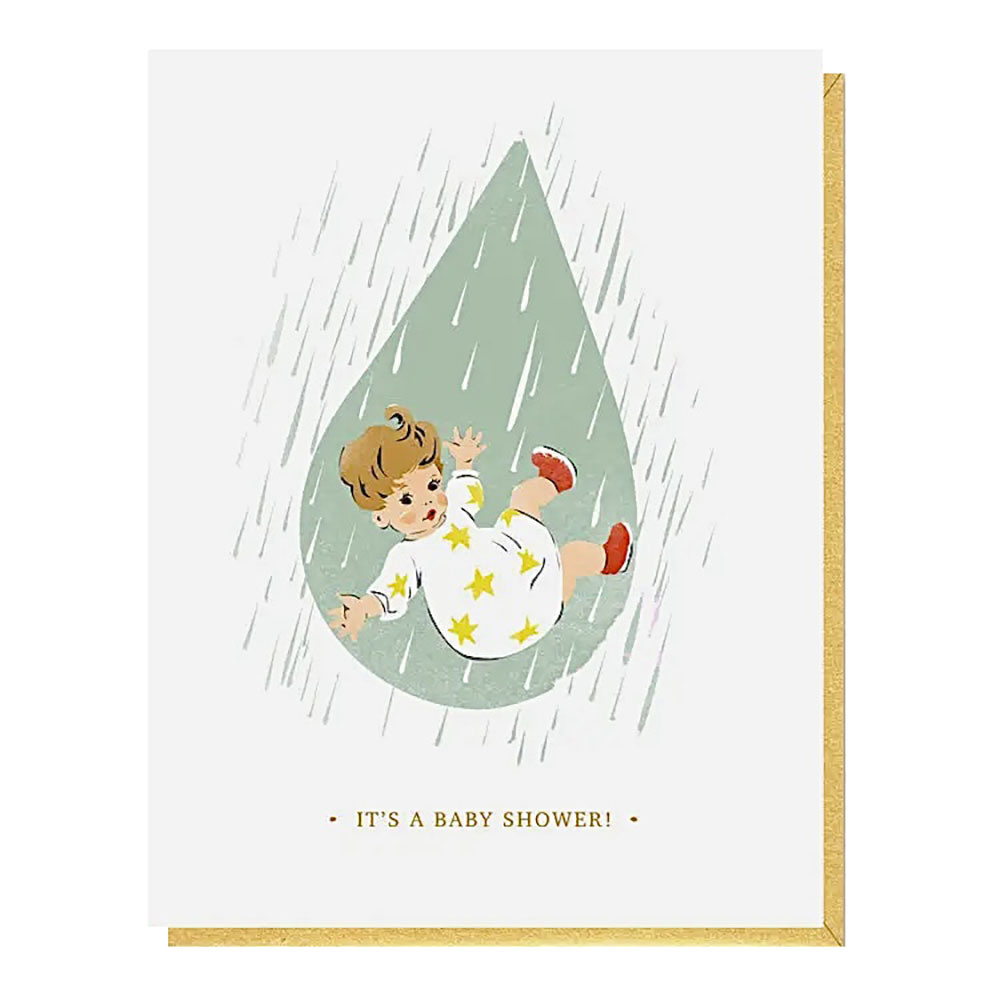 Driscoll Design - Baby Shower Raindrop Card